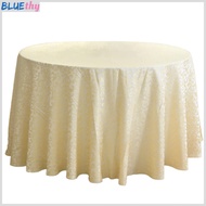 Kaistr Tablecloths Machine Washable Neat Edges Round Spillproof Polyester Fabric Table Cover for Hom