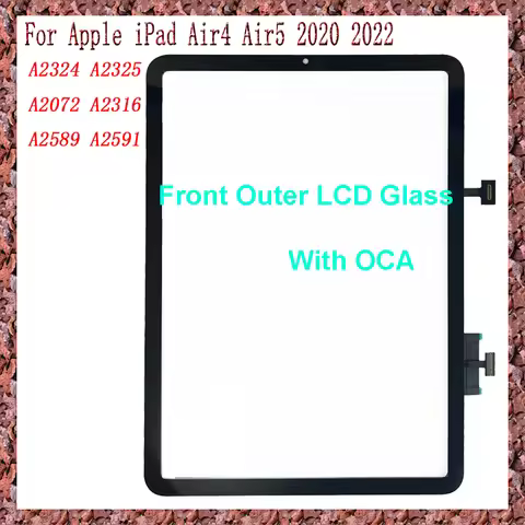 For Apple iPad Air 4 5 Air4 Air5 2020 2022 A2072 A2316 A2589 A2591 A2324 A2325 Touch Screen Digitize