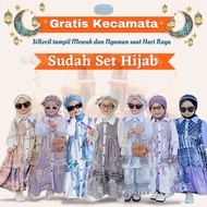 Gamis Lebaran anak perempuan terbaru Original zalira Kids UMUR 7