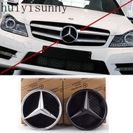 HYS 3d Car Grill Symbol Star Badge Front Grill Logo For Mercedes Benz W204 W205 W213 X253 ABCES CLA 