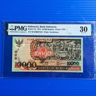 koleksi PMG 10000 rupiah tahun 1975 Barong PMG 30