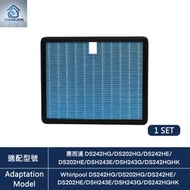OTHERSA - 適用於Whirlpool惠而浦DS242HG DS202HG DS242HE DS202HE DSH243E DSH243G空氣淨化抽濕機HEPA 2合1替換用濾網濾芯