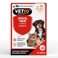 [VETIQ] Stool Firm for Dogs & Cats(45 tablets) / Firm Soft Stools / Aids the Relief of Symptoms of M