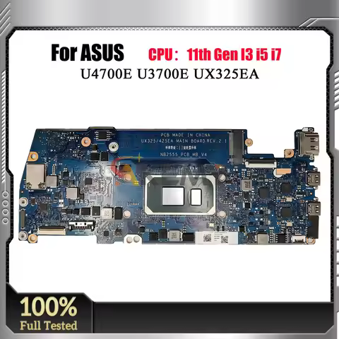 UX325EA Laptop Motherboard For ASUS ZenBook UX425EA U3700E UX325E U4700E Notebook Mainboard With 11t
