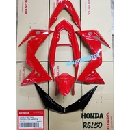 HONDA RS150 RS 150 V2 RED COLOUR BODY COVERSET COVER SET - 100% ORIGINAL BSH HONDA