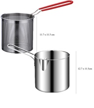 Panci Saringan Deep Fryer Pot Stainless Deep Frying Pot Penggorengan Stianless