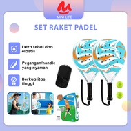 MINI LIFE Padel Racket Padel Women & Men Padel Racket/ Set for Beginners Racket 2 + 2 Padel Balls + 