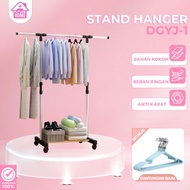 Rak Baju Gantungan Gawang Baju Besi Stand Hanger Jemuran Baju Rak Pakaian Gantungan Baju Berdiri