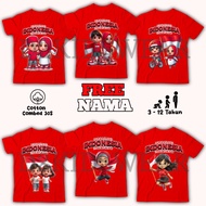 Boys' and Girls' Tops with 17 August 2025 Motifs Happy Republic of Indonesia - Special Children's Cl