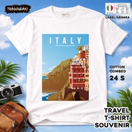 ITALY SOUVENIR T-SHIRT 25 WEAR ITALY COUNTRYTAG COTTON 24S SOUVENIR PREMIUM GIFT