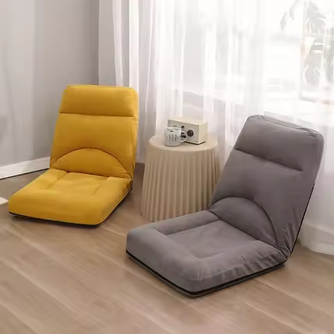 Single sofa lounge chair, lazy sofa chair, adjustable backrest chair, modern minimalist tatami sofa 