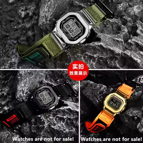 GMW-B5000 breathable nylon watchband For Casio Mod nylon strap Bracelet GMW-B5000 MRG-B5000 with met