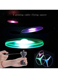 1 disco volador multifuncional con luz y cuerda