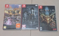 Switch games SD GUNDAM 激鬥同盟 無code 零 濡鴉之巫女 DIABLOETERNAL COLLECTION 全部中文版 550全走