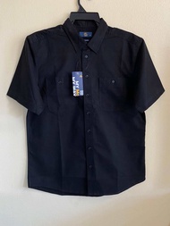 MC Jeans เสื้อเชิ้ตผู้ชาย สีดำสนิท cotton100% ผ้านิ่มใส่สบาย ทรงregular fit ของแท้100%