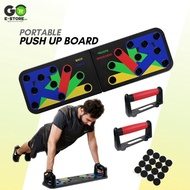Push Up Board Multifunctional Push Up Board Rack Color-coded Foldable Heavy Duty Push-up Board