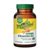 MegaFood Vitamin D3 1000 IU (25 mcg) - Immune Support Supplement - Bone Health - With easily-absorbe