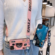 Soft Casing HP Case OPPO R9 R9S R11 R11S Plus R15 R15X R17 Pro AX7 AX5 Soft Phone Case with Camera   girl boy fashion design casing  Long Lanyard