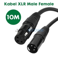 TaffSTUDIO Cable XLR 10M 10 Meter Cable XLR Male To Female Cable XLR Mic Cable XLR M/F OFC Microphon