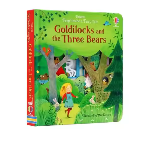 Goldilocks and Three Bears Usborne Peep Inside Fairy Tale Picture Book for Children Learning Montess