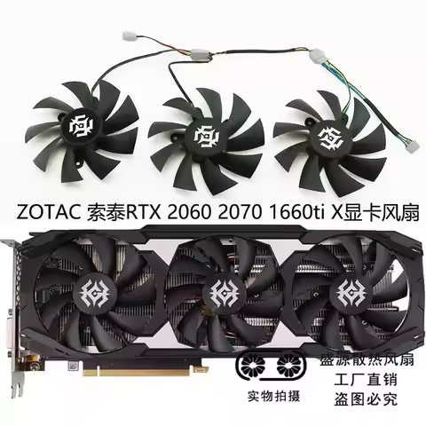 Fan for ZOTAC RTX 2060 2060 Super 2070 2070 Super 1660 Ti X-GAMING Graphics Card