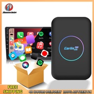 Winnereco มีสายไปยัง Wireless CarPlay & Android Auto AI Box Plug & Play 2.4G+5G WiFi สำหรับ OEM Wire