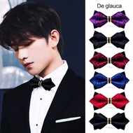 Bow Tie Male Wedding Wedding Groom Groomsmen Black Red Formal Wear Solid Color Men Suit Bow Tie Bow 