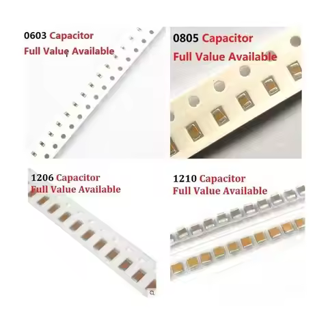 0603 0805 1206 1210 104 SMD Capacitor 50V 22P 33P 47P 100P 220P 330P 470PF 1NF 2.2NF 4.7NF 10NF 100n