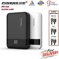 [ORIGINAL] PINENG PN965 Powerbank - 10000mAh, Small Size & Light Weight, Input Micro/Type C, Output 