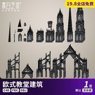 Classical European Castle Church Architecture Gothic Architecture Movie Animation Creative 3d Scene 