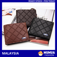 MUMUA Men Wallet Dompet Lelaki Casual Leather Short Wallet lelaki Men bag beg duit lelaki Dompet