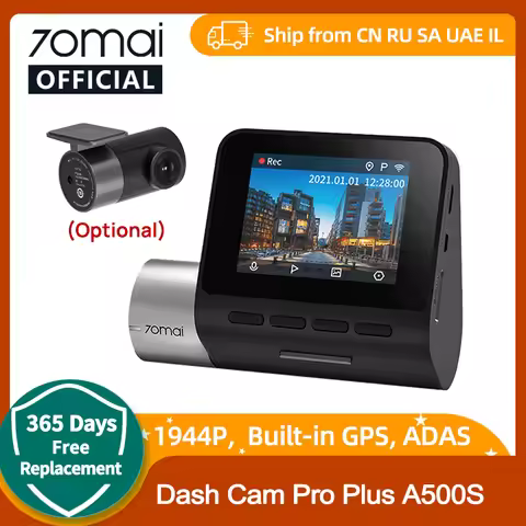 70mai Dash Cam Pro Plus A500S 1944P ADAS GPS Camera 70mai Front Cam A500S 140FOV Car DVR 24H Parking