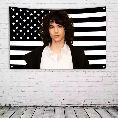 C-Conan G-Gray Black American Flag Garage Decoration Outdoor Decor Funny Flags for Bedrooms Decorati