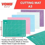 Murah Meriah Cutting Mat Yoko Ukuran A3 45X30Cm Double Side / Dua Sisi