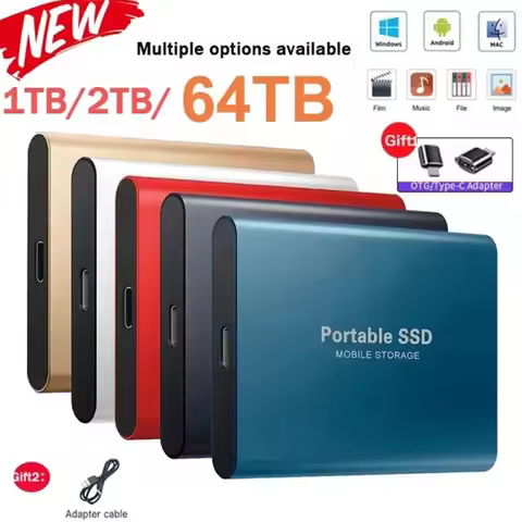 For Xiaomi 1TB External Hard Drive Portable SSD 2TB Hard Disks Storage High-Speed External Solid Sta