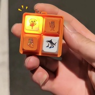 Italian Brainrot Keychain Tung Tung Tung Sahur Voice Keychain Key Holder Relieve Stress Toy Pendant 