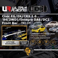 Ultra Racing Safety Bar : Front Strut Bar / Front Tower Bar 2 Points {TW2-339} - Honda Civic EG/EK/C