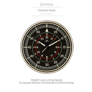 DIPOA Creative Style (WN205BL) นาฬิกาแขวนผนัง ดีไซน์เก๋ ขนาด 35.8 ซม.
