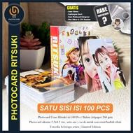 "Photocard Ritsuki contains 100 Pcs" (Unofficial/Fanmade) Get Bonus Ganci, Rare Card and Inner Sleve