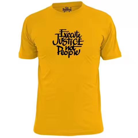 Mens Execute Justice Not People T Shirt Anti Capital Punishment
