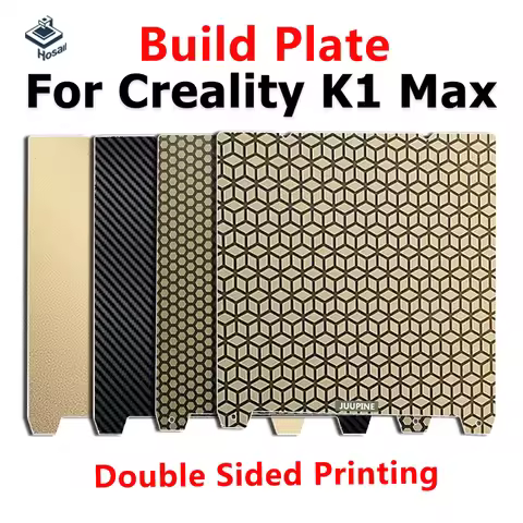 K1 Max Build Plate Spring Steel Print Bed Textured PEI Smooth PEO PET Build Plate For K1 Max 3D Prin