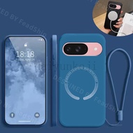 Phone Case For Google Pixel 9 Pro XL Soft Cover Pixel9 Pixel9pro Magnetic Wireless Charging Silicone
