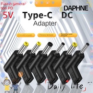 DAPHNE USB C PD to DC Power Connector, 5V 9V 12V Universal Type C to DC Jack Plug, for VR Glasses fo