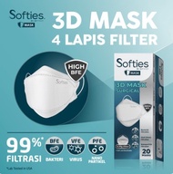 Softies - Surgical Masker 3D 20s - Putih