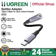 UGREEN Converter Splitter DAC Type C to 3.5mm Jack + Type C Charging Audio Call