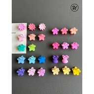 B2U Korea ins Dopamine Star Daisy Mini Clip Fluorescent Color Bangs Clip Spring Summer Fresh Hair Cl