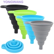 YONGWANG Liquid Funnel, Universal Silicone Car Engine Funnel, Kitchen Gadget Foldable Creative Porta