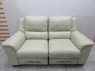 台北二手家具 推薦 ★ 【LORENZO】電動沙發 2人沙發 牛皮 客廳沙發 新北 桃園 二手家具【避風港】