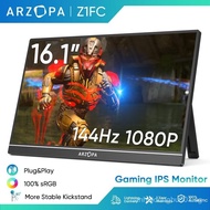ARZOPA Z1FC 16.1" Portable Gaming Monitor 144Hz US-C HDMI Compatible with iPad, PC, Mac, Phone, Xbox