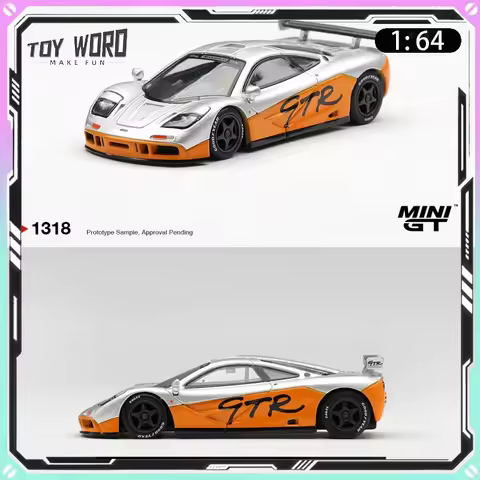 New Mini Gt 1995 McLaren F1 GTR Presentation Livery Diecast Model Classic Racing Car Premium Collect